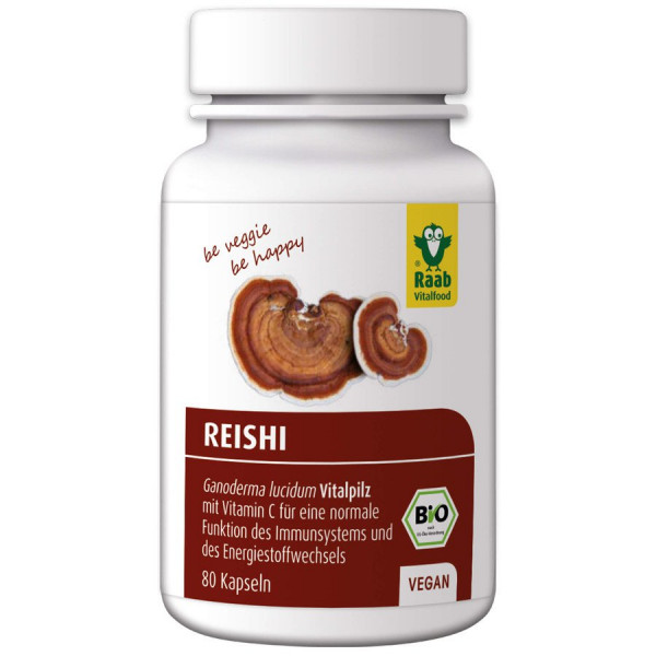 *Bio Bio Reishi Kapseln, 80 Stück à 400 mg (32g) Raab Vitalfood
