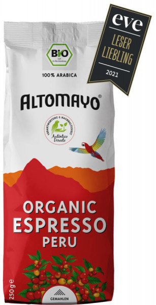 *Bio BIO Espresso gemahlen im Beutel (250g) Altomayo