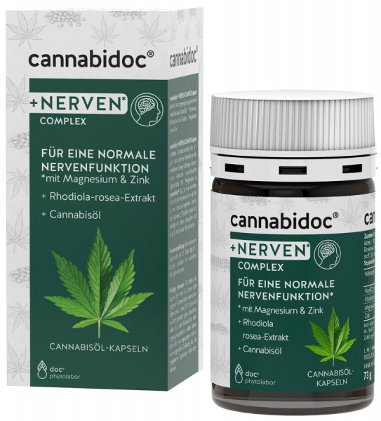 cannabidoc® +NERVEN* COMPLEX Kapseln (60St) doc phytolabor
