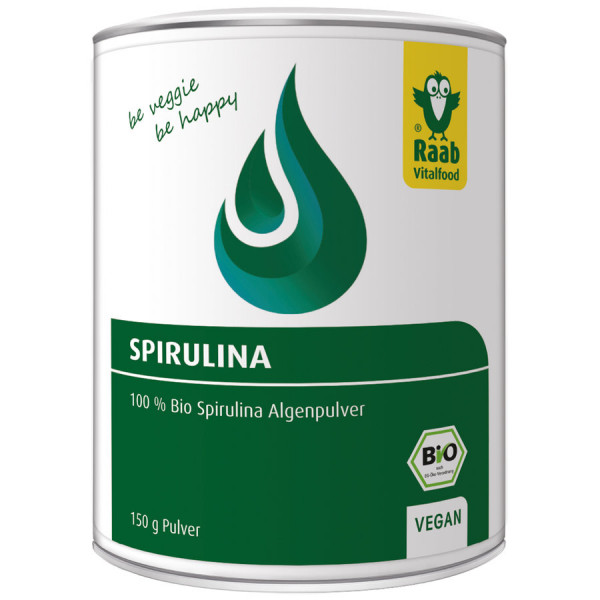 *Bio Bio Spirulina (Mikroalgen) Pulver (150g) Raab Vitalfood