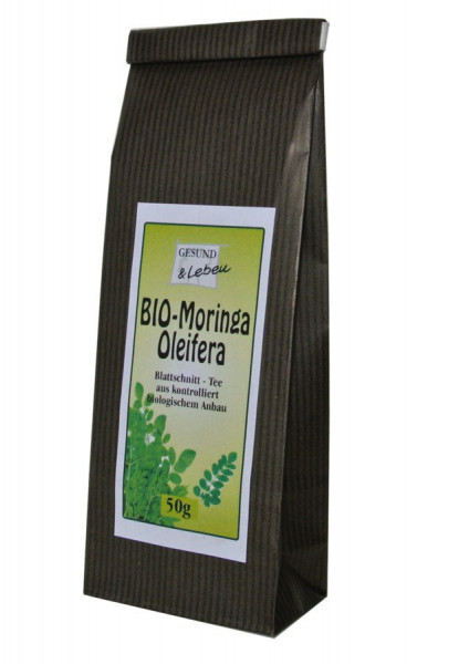 *Bio BIO Moringa Oleifera Blattschnitt-Tee - Beutel (50g) Gesund &amp; Leben