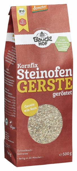 *Bio Steinofen Gerste (Kornfix) Demeter (500g) Bauckhof