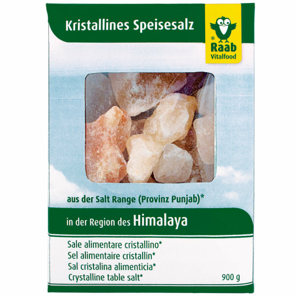 Salzbrocken aus der Region des Himalaya (900g) Raab Vitalfood