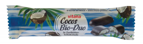 *Bio Kokosriegel in Zartbitterschokolade (24%) (40g) Vitana