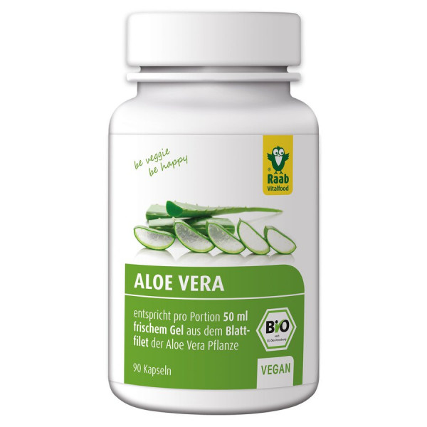 *Bio BIO Aloe Vera Kapseln 90 Stück à 440 mg (39,6g) Raab Vitalfood