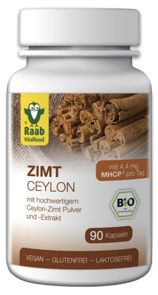 *Bio BIO Zimt 90 Kapseln à 450 mg (40,5g) Raab Vitalfood