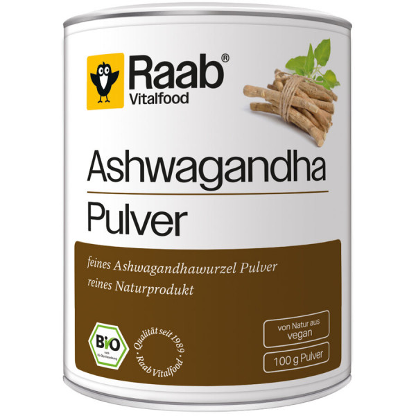 *Bio Bio Ashwagandha Pulver (100g) Raab Vitalfood