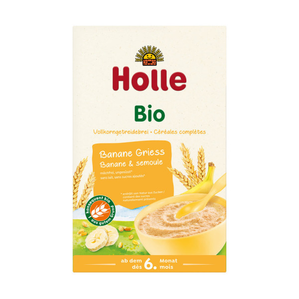 *Bio Bio-Vollkorngetreidebrei Banane Griess (250g) Holle