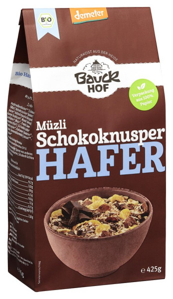 *Bio Hafer Müzli Schokoknusper Demeter (425g) Bauckhof
