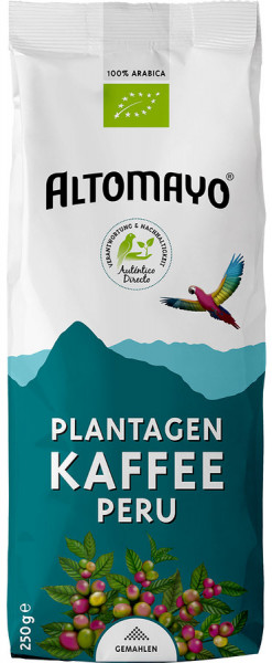 *Bio BIO Plantagen Kaffee gemahlen im Beutel (250g) Altomayo
