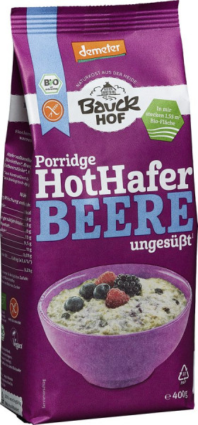 *Bio Hot Hafer Beere glutenfrei Demeter (400g) Bauckhof