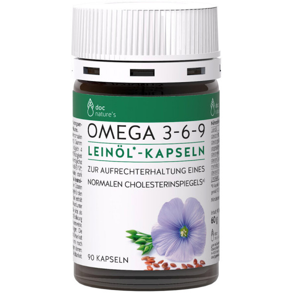 Omega 3-6-9 Leinöl*-Kapseln (90 Stk)