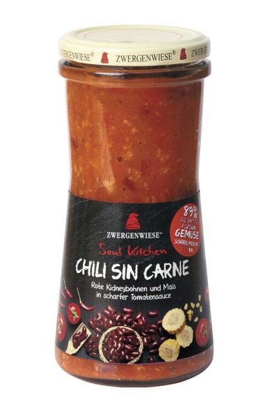 *Bio Soul Kitchen Chili sin Carne (420ml) Zwergenwiese
