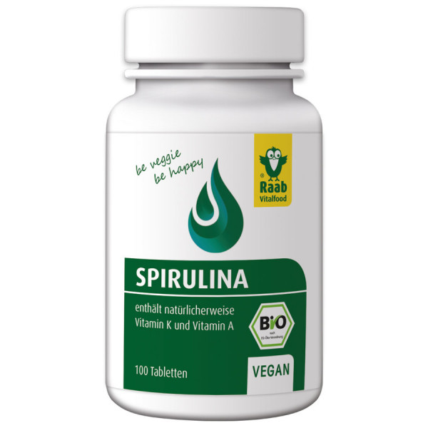 *Bio Bio Spirulina (Mikroalgen) 100 Tabletten (40g) Raab Vitalfood