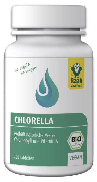 *Bio Bio Chlorella (Microalgen) 200 Tabletten (80g) Raab Vitalfood