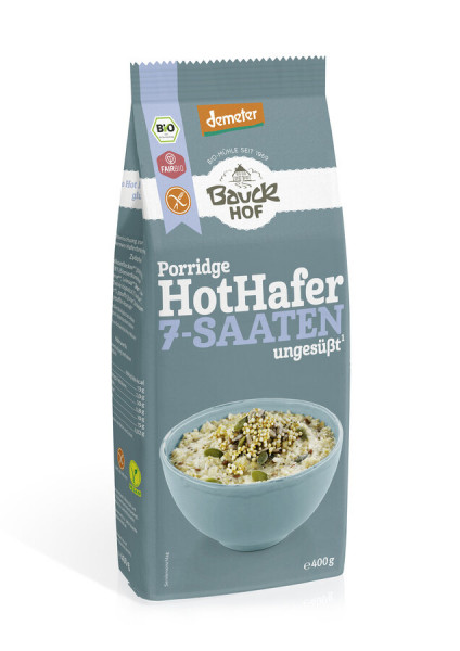 *Bio Hot Hafer 7-Saaten glutenfrei Demeter (400g) Bauck Mühle