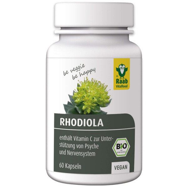 *Bio Bio Rhodiola Kapseln, Kapseln à 550 mg (33g) Raab Vitalfood