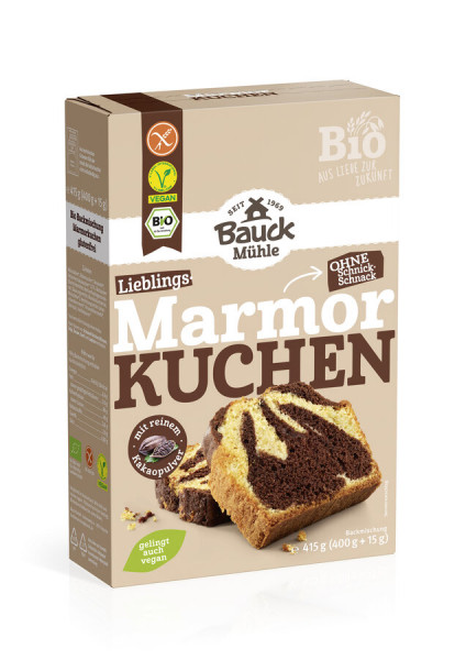 *Bio Marmorkuchen glutenfrei Bio (415g) Bauck Mühle