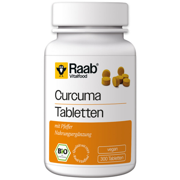 *Bio Bio Curcuma Tabletten, 300 Tabletten à 300 mg (90g) Raab Vitalfood