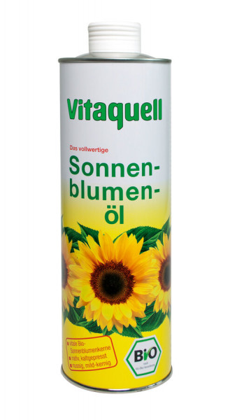 *Bio Sonnenblumenöl, vitale Bio-Saat (750ml) Vitaquell