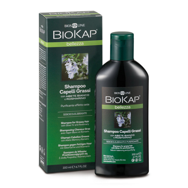 Shampoo für fettiges Haar mit Silbertanne und Rosmarin (200ml) BioKap