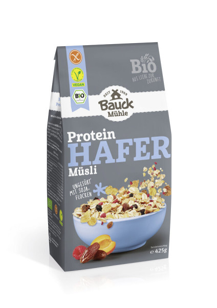 *Bio Hafer Müsli Protein glutenfrei Bio (425g) Bauck Mühle