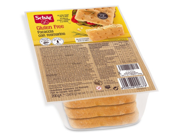 Focaccia con Rosmarino (200g) Schär