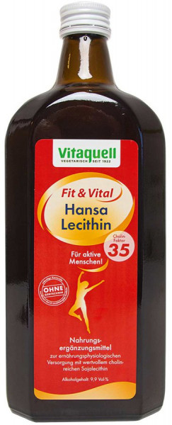 Fit &amp; Vital Hansa Lecithin flüssig (500ml) Vitaquell