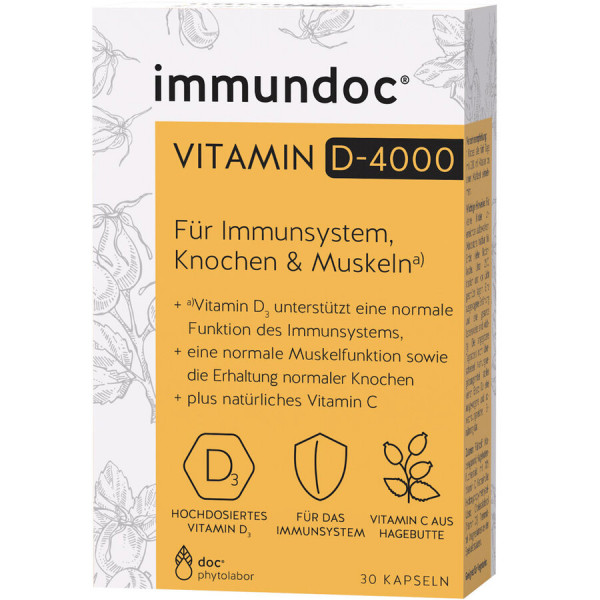immundoc® VITAMIN D-4000 Kapseln (30 Stk)