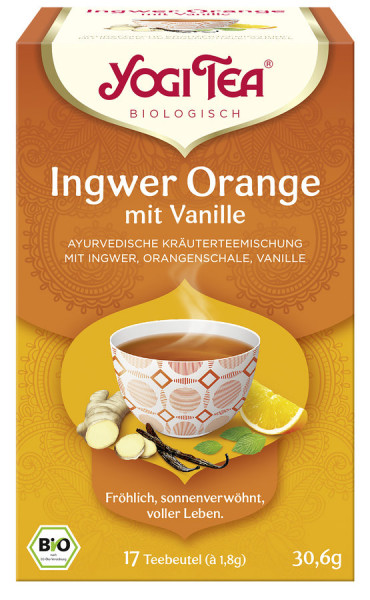 *Bio Yogi Tea® Ingwer Orange mit Vanille Bio (17x1,8g) Yogi Tea® ,Yogi Tea GmbH