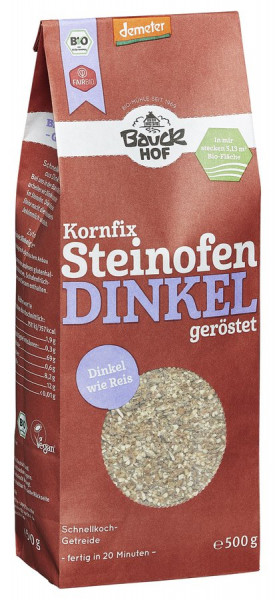 *Bio Steinofen Dinkel (Kornfix) Demeter (500g) Bauckhof