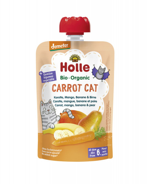 *Bio Carrot Cat - Pouchy Karotte, Mango, Banane &amp; Birne (100g) Holle