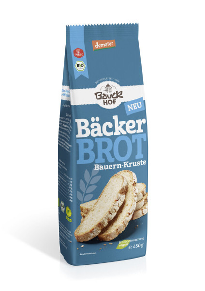 *Bio Bäcker Brot Bauern-Kruste 450g Demeter (450g) Bauck Mühle