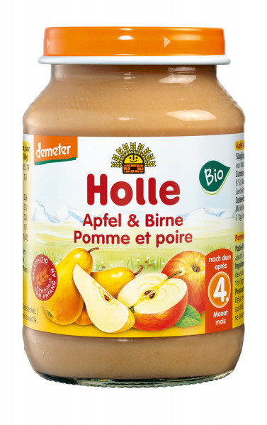*Bio Apfel &amp; Birne (190g) Holle