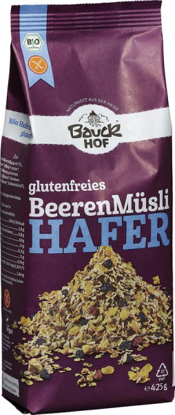 *Bio Hafer Müsli Beeren glutenfrei Bio (425g) Bauckhof