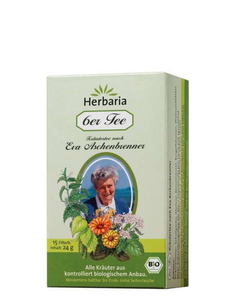 *Bio 6er Tee Eva Aschenbrenner bio 15 Filterbeutel (24g) HERBARIA