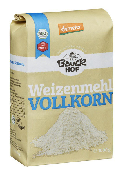 *Bio Weizenmehl Vollkorn Demeter (1000g) Bauckhof