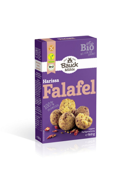 *Bio Harissa Falafel glutenfrei Bio (160g) Bauck Mühle