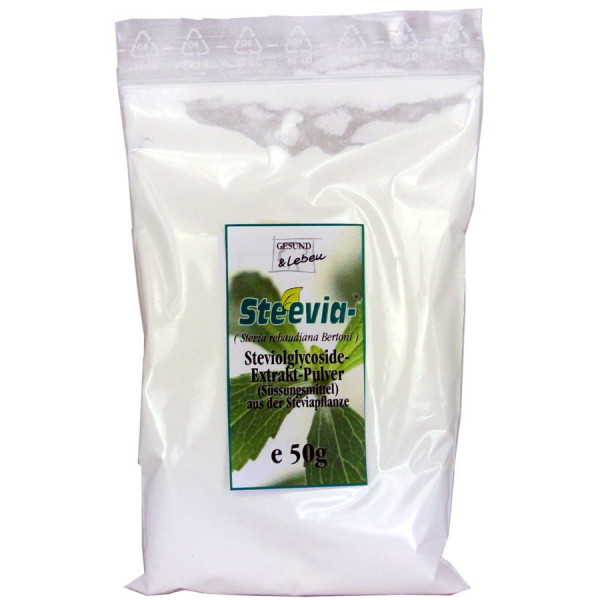vitaldoc® Steevia® EXTRAKT-PULVER Nachfüllbeutel (50g) Gesund & Leben