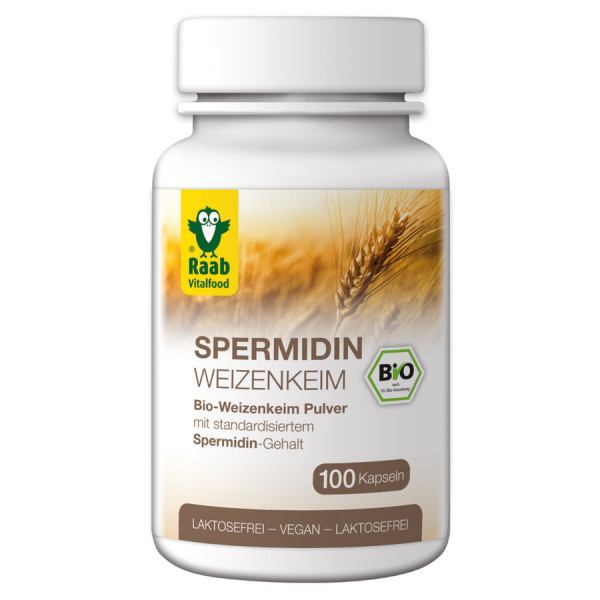 *Bio BIO Spermidin, 100 Kapseln à 600 mg (60g) Raab Vitalfood