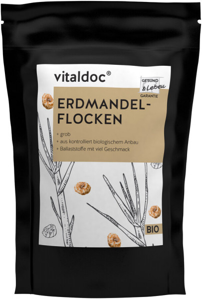 *Bio vitaldoc® BIO ERDMANDEL-FLOCKEN, grob (400g) Gesund &amp; Leben