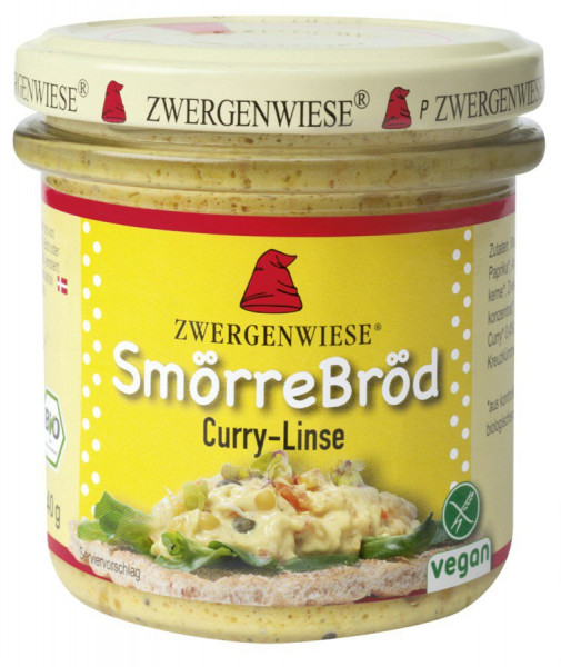 *Bio SmörreBröd Curry-Linse (140g) Zwergenwiese