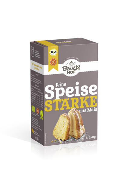 *Bio Feine Speisestärke (Mais) glutenfrei Bio (250g) Bauck Mühle