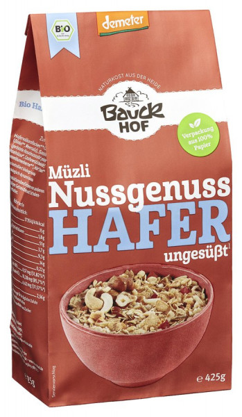 *Bio Hafer Müzli Nussgenuss Demeter (425g) Bauckhof