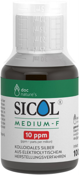 doc nature&#039;s SICOL® medium-F (10 ppm) (100ml) Gesund &amp; Leben