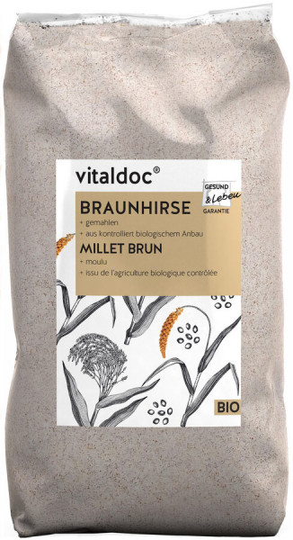 *Bio vitaldoc® BIO-Braunhirse gemahlen (500g) Gesund &amp; Leben
