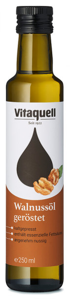 Walnuss-Öl geröstet, kaltgepresst (0,25l) Vitaquell