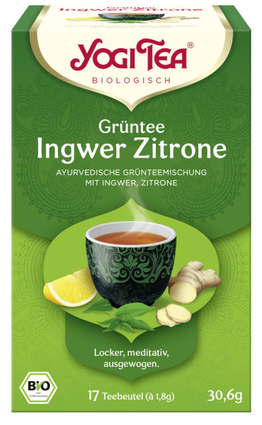 *Bio Yogi Tea® Grüntee Ingwer Zitrone Bio (17x1,8g) Yogi Tea®, Yogi Tea GmbH