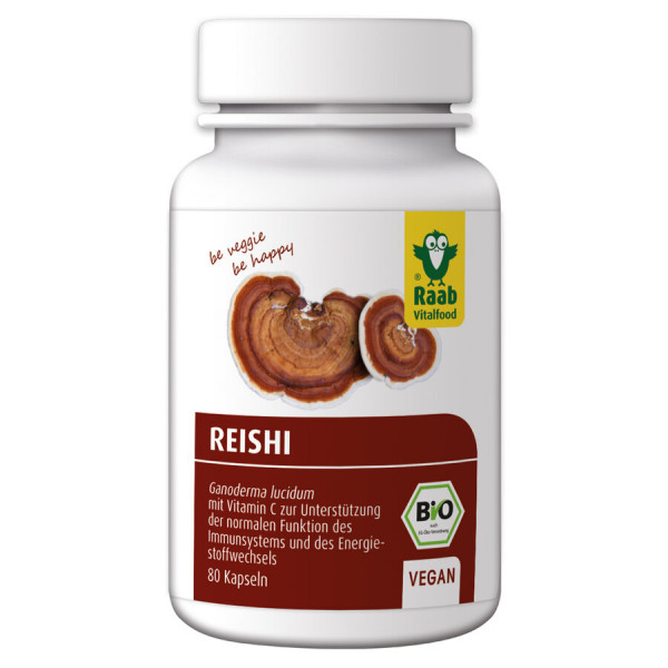 *Bio Bio Reishi Kapseln, 80 Stück à 400 mg (32g) Raab Vitalfood