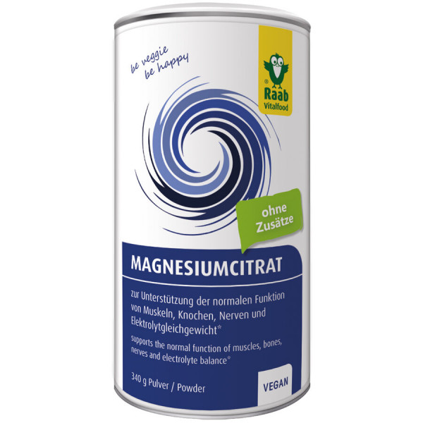Magnesium Citrat Pulver (340g) Raab Vitalfood